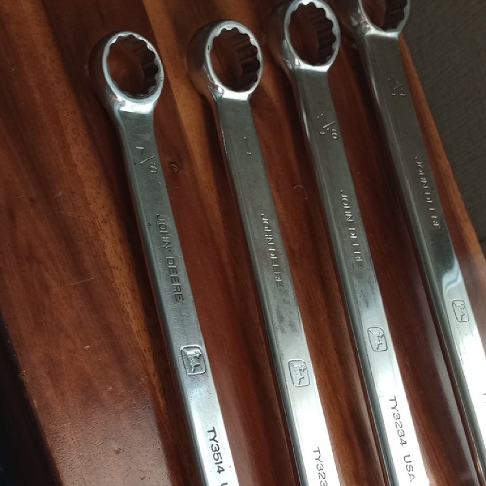 Vintage 🇺🇲 John Deere Running Deer Combination Wrenches 4 Pcs Set